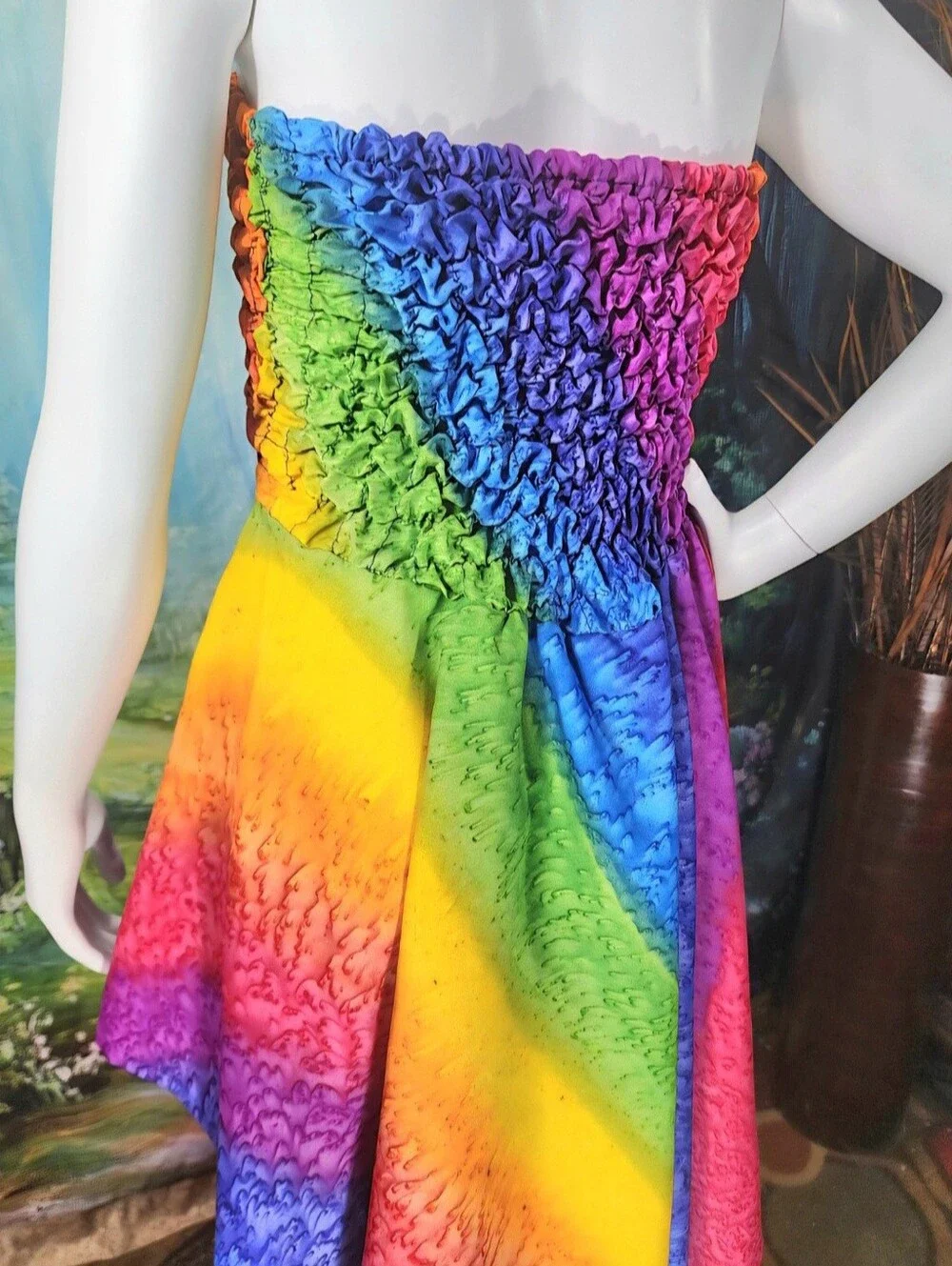 🌈 RIMA DISNEY SET Rainbow Pixiecore Halter Dress Backpack Necklace 6-10 Yrs